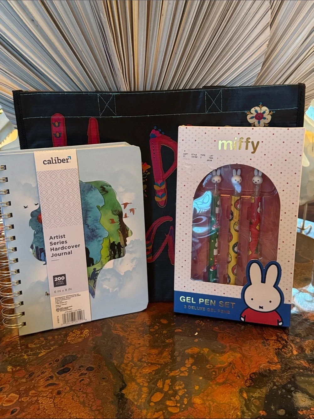 miffy Bunny-Top Gel Pen Set, Journal & Happy Bag